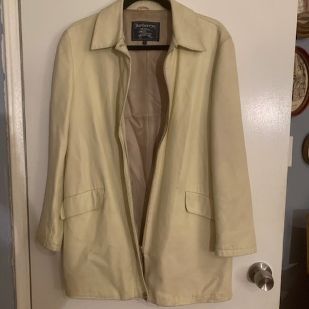 Burberrys Leather 7/8 coat Steal!